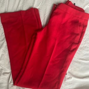 Red dress pants! Classy, chic & elegant